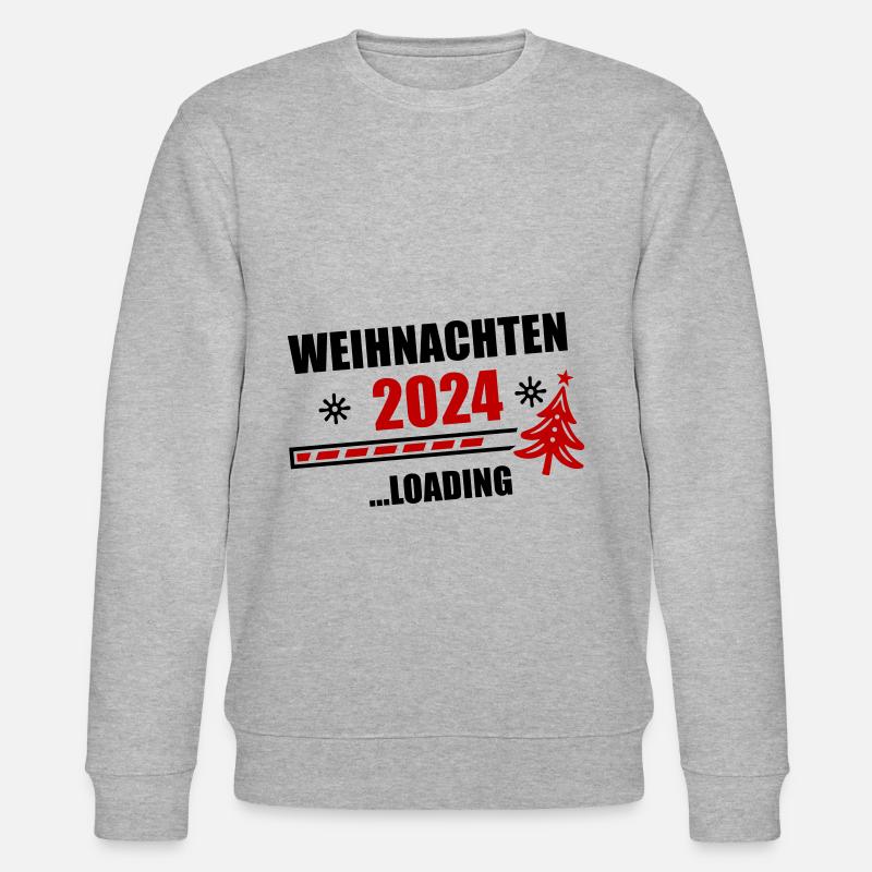 Weihnachten 2024 Loading - Stanley/Stella Unisex Bio-Sweatshirt CHANGER  - Grau meliert