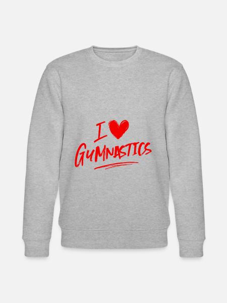 Ich liebe Gymnastik - Stanley/Stella Unisex Bio-Sweatshirt CHANGER  - Grau meliert