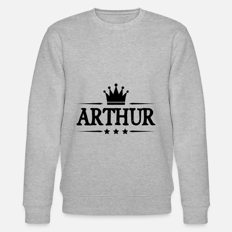 Arthur - Stanley/Stella Unisex Bio-Sweatshirt CHANGER  - Grau meliert