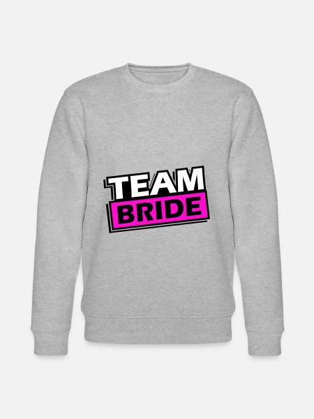 Team Bride Wedding Saying - Stanley/Stella CHANGER Unisex Organic Sweatshirt - heather grey