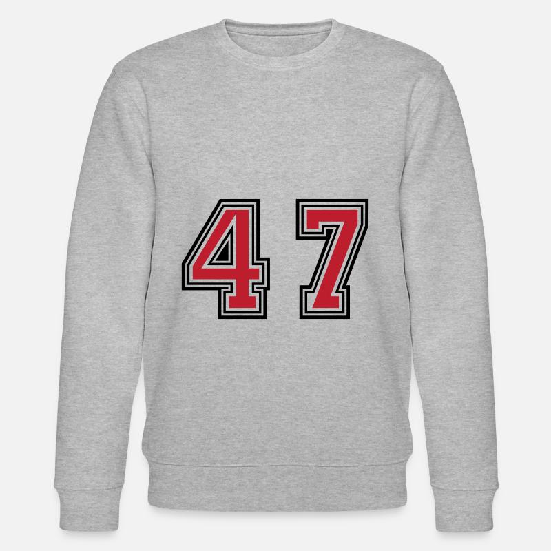 47 Symbole numérique - Sweat bio CHANGER Stanley/Stella Unisexe - gris chiné