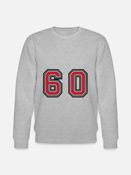 60 Number Symbol - Stanley/Stella CHANGER Unisex Organic Sweatshirt - heather grey
