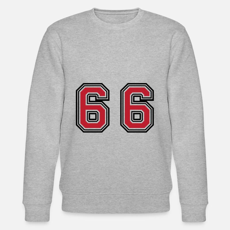 66 Symbole numérique - Sweat bio CHANGER Stanley/Stella Unisexe - gris chiné