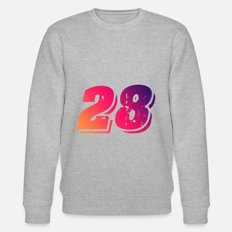 28 Symbole numérique - Sweat bio CHANGER Stanley/Stella Unisexe - gris chiné