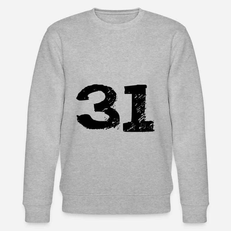 31 Maillot numéro - Sweat bio CHANGER Stanley/Stella Unisexe - gris chiné