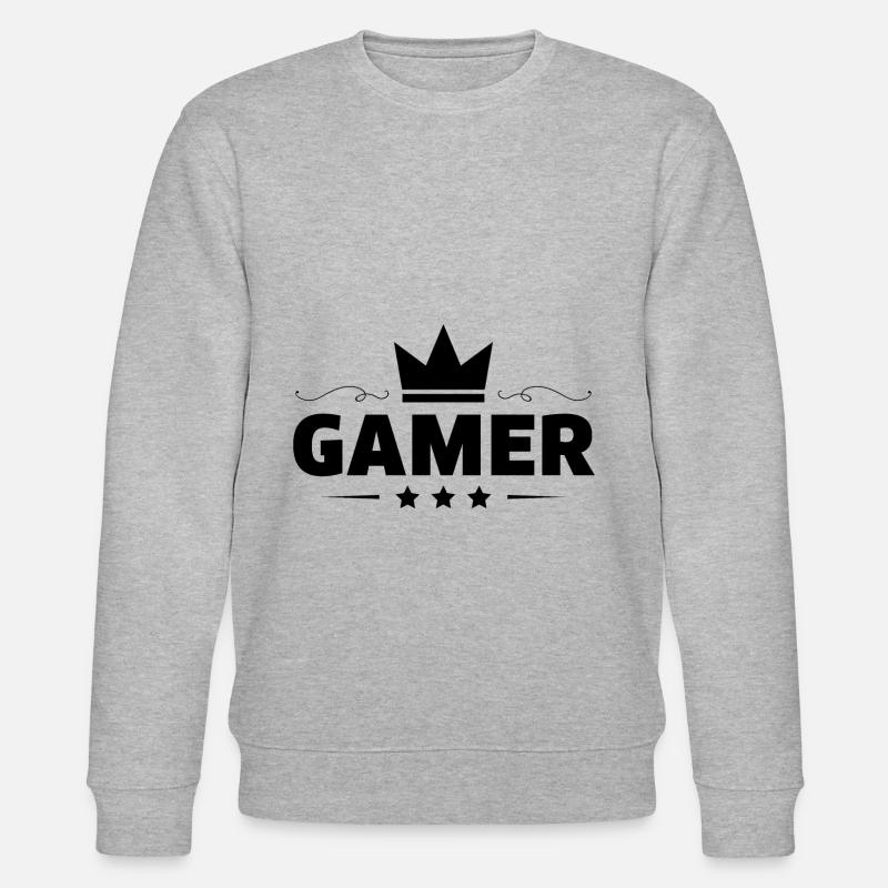 Gamer Beruf - Stanley/Stella Unisex Bio-Sweatshirt CHANGER  - Grau meliert