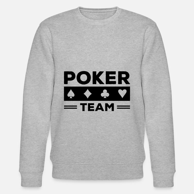 équipe de poker - Sweat bio CHANGER Stanley/Stella Unisexe - gris chiné