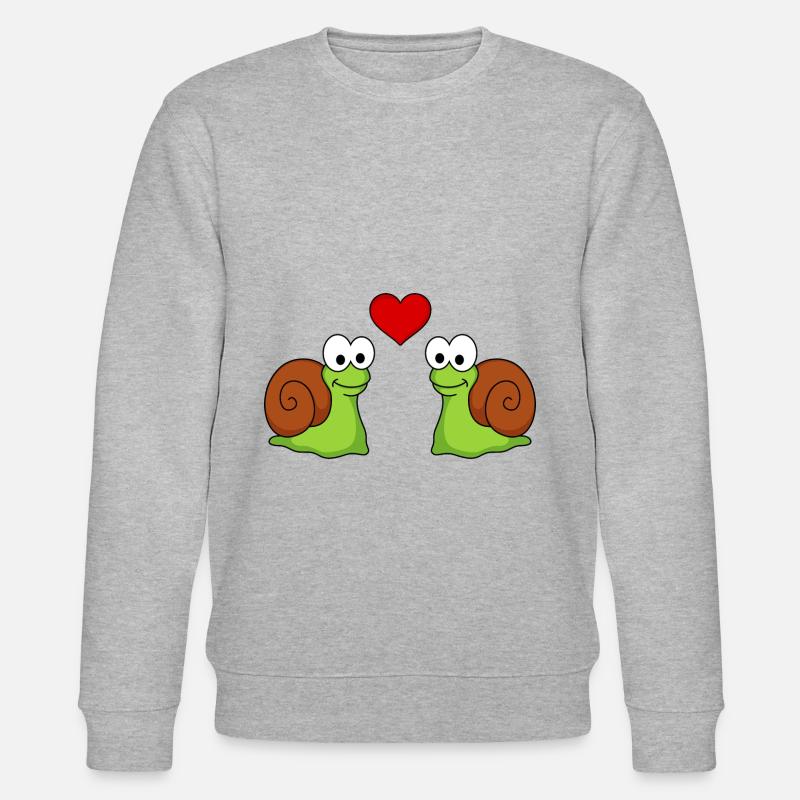 Escargot Comic Couple amour - Sweat bio CHANGER Stanley/Stella Unisexe - gris chiné
