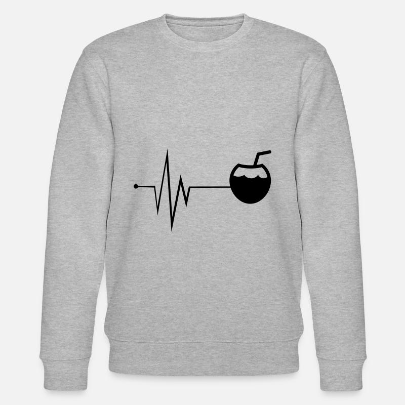 Icône de noix de Pulse - Sweat bio CHANGER Stanley/Stella Unisexe - gris chiné