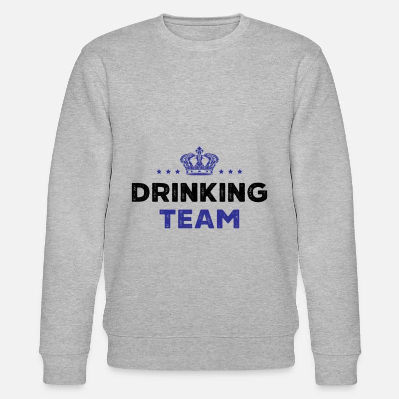 Drinking Team - Stanley/Stella Unisex Bio-Sweatshirt CHANGER  - Grau meliert