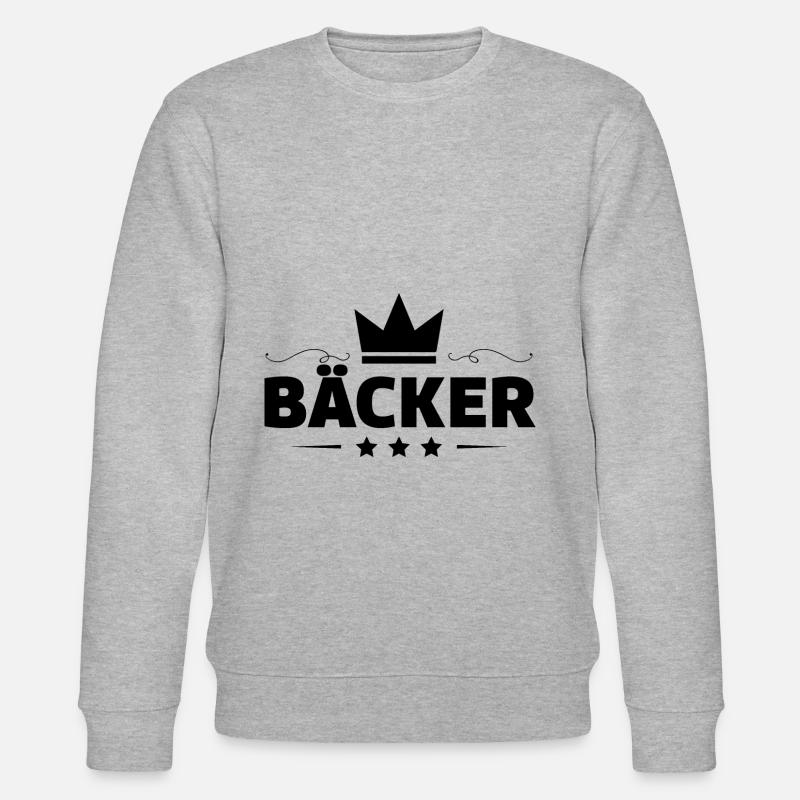 Bäcker Beruf - Stanley/Stella Unisex Bio-Sweatshirt CHANGER  - Grau meliert