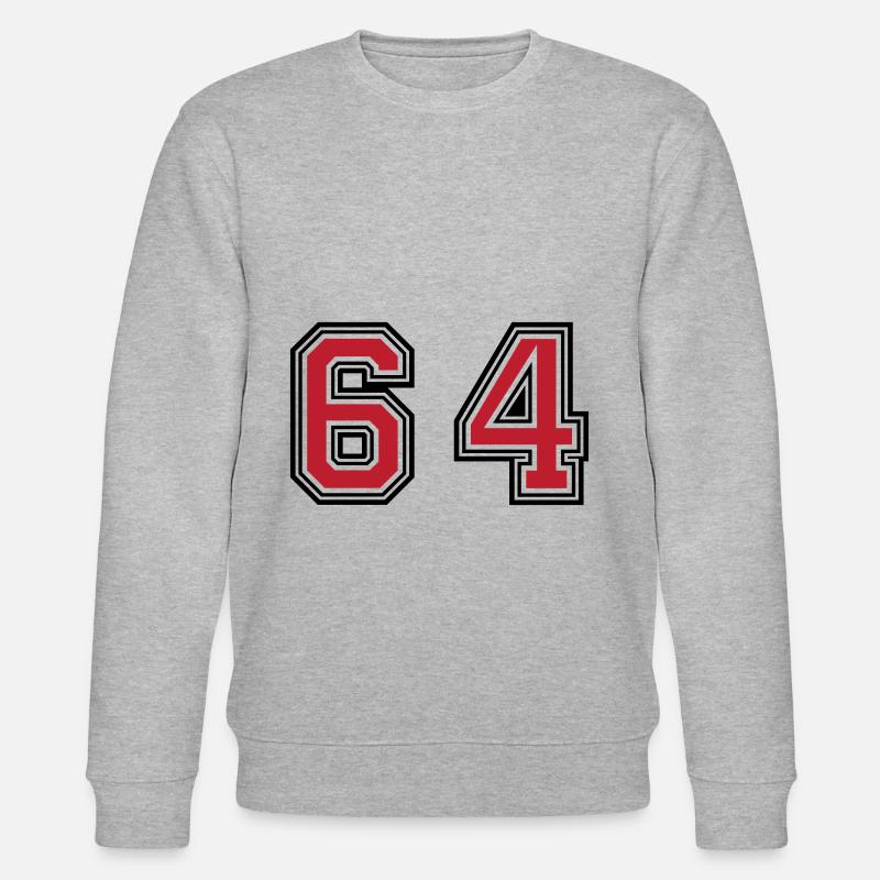 64 Symbole numérique - Sweat bio CHANGER Stanley/Stella Unisexe - gris chiné
