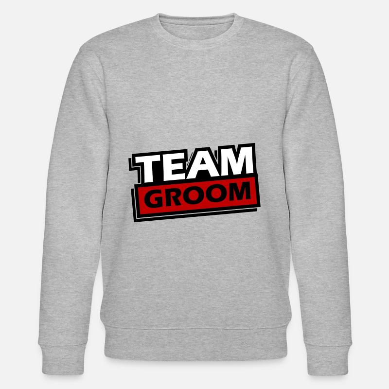 Mariage de l’équipe Groom Dicton - Sweat bio CHANGER Stanley/Stella Unisexe - gris chiné