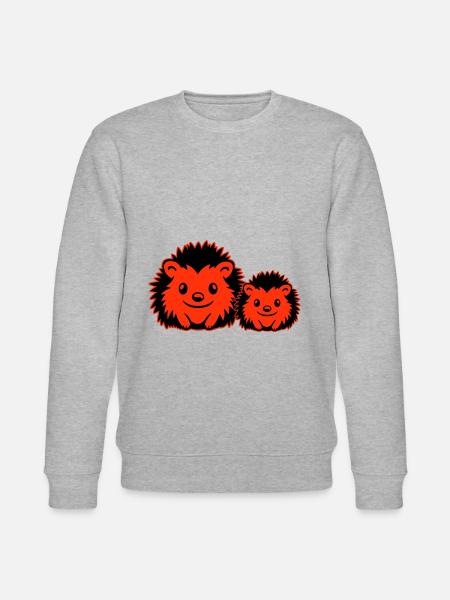 Igel Comic Niedlich - Stanley/Stella Unisex Bio-Sweatshirt CHANGER - Grau meliert