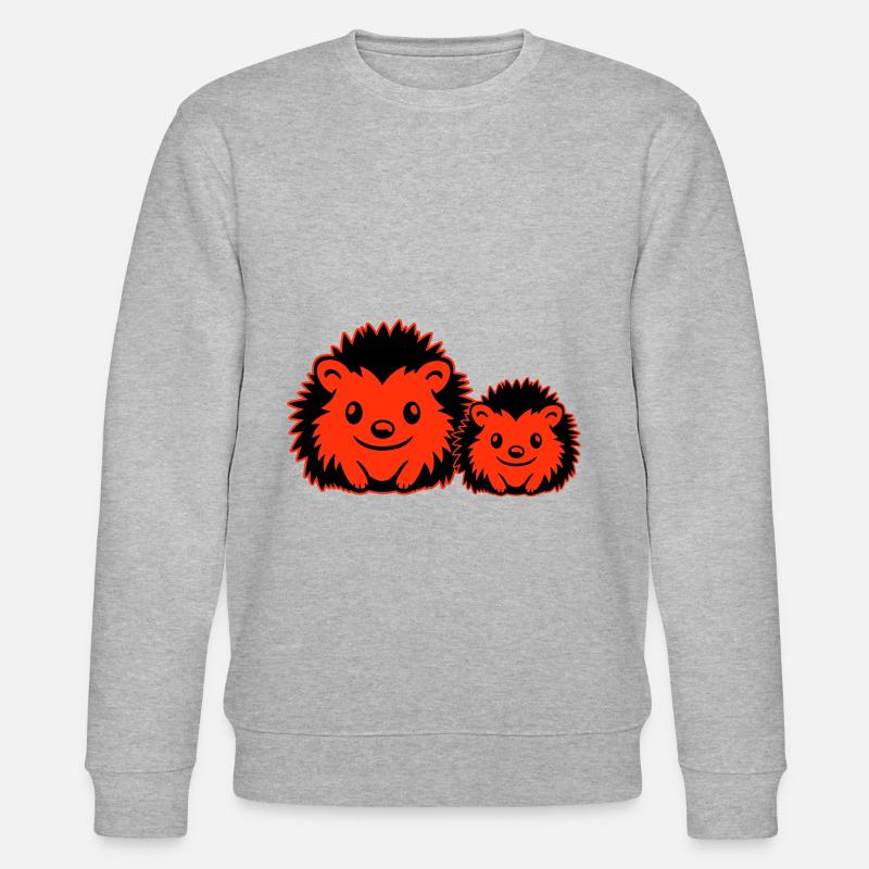 Hérisson Comique Mignon - Sweat bio CHANGER Stanley/Stella Unisexe - gris chiné