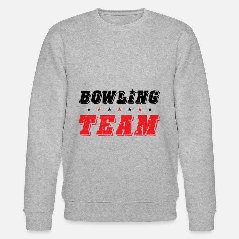 Bowling Team - Stanley/Stella Unisex Bio-Sweatshirt CHANGER  - Grau meliert