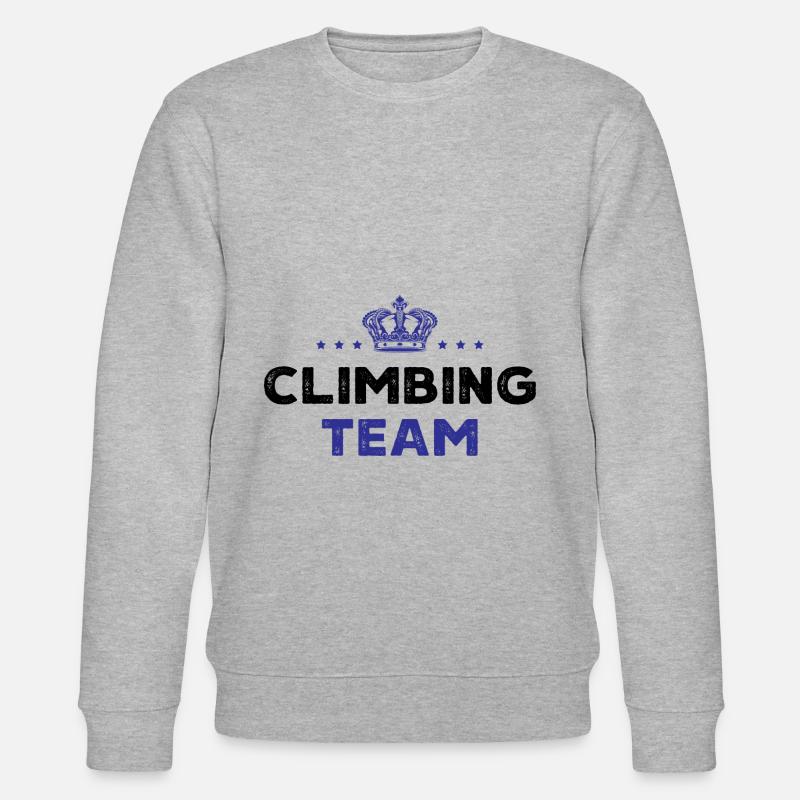 Climbing Team - Stanley/Stella Unisex Bio-Sweatshirt CHANGER - Grau meliert