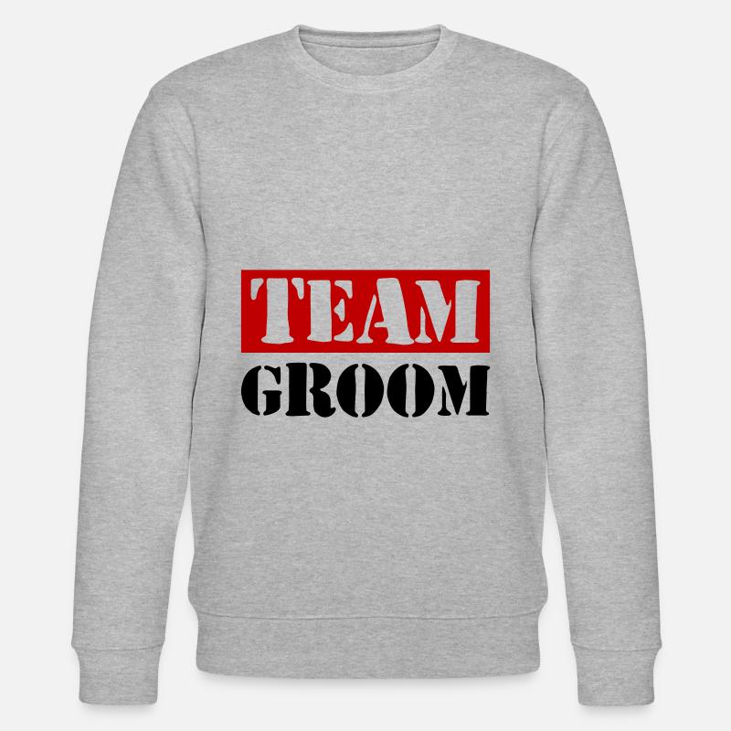 Mariage de l’équipe Groom Dicton - Sweat bio CHANGER Stanley/Stella Unisexe - gris chiné