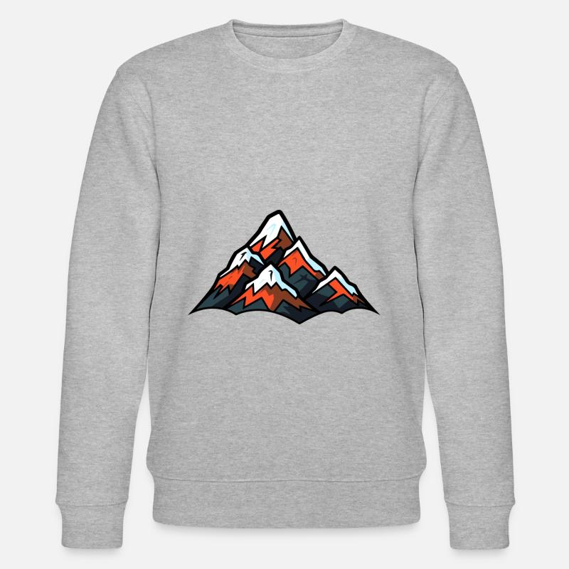 Symbol Berge - Stanley/Stella Unisex Bio-Sweatshirt CHANGER  - Grau meliert