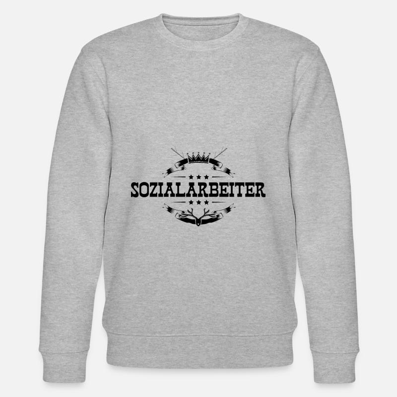 Sozialarbeiter Beruf - Stanley/Stella Unisex Bio-Sweatshirt CHANGER  - Grau meliert