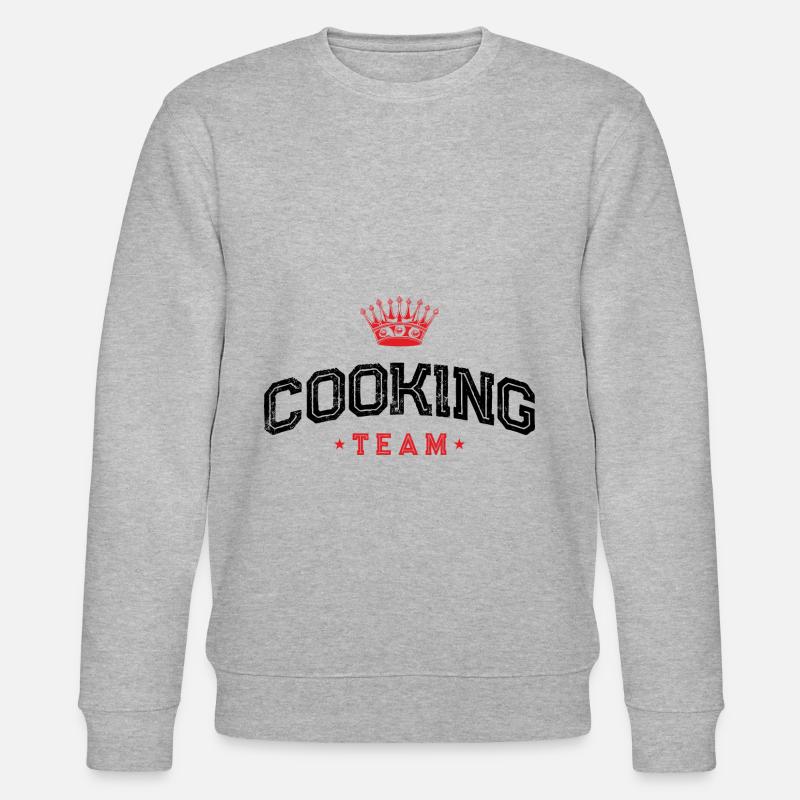 Cooking Team - Stanley/Stella Unisex Bio-Sweatshirt CHANGER  - Grau meliert