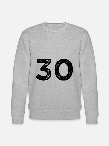 30 number jersey - Stanley/Stella CHANGER Unisex Organic Sweatshirt - heather grey