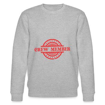 Crew Mitglied - Stanley/Stella Unisex Bio-Sweatshirt CHANGER  - Grau meliert - Vorne - Nik (191cm) & Marisol (170cm)