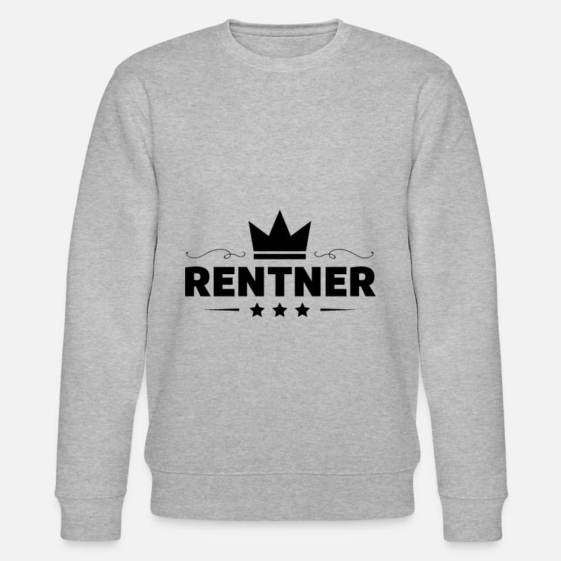 Rentner Rente - Stanley/Stella Unisex Bio-Sweatshirt CHANGER  - Grau meliert