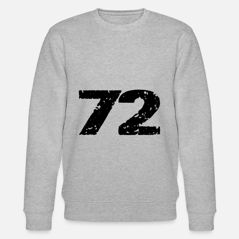 72 Maillot numéro - Sweat bio CHANGER Stanley/Stella Unisexe - gris chiné