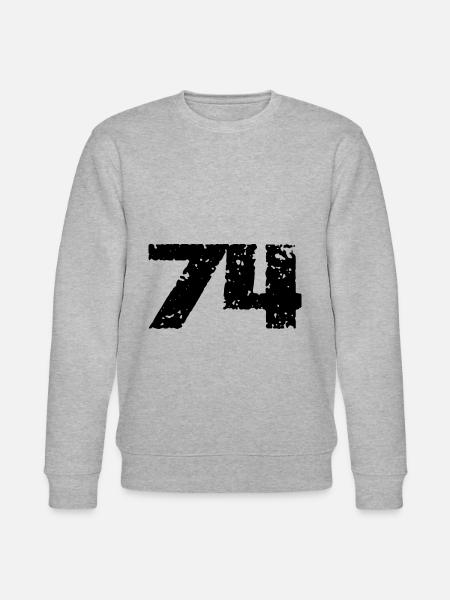 74 Maillot numéro - Sweat bio CHANGER Stanley/Stella Unisexe - gris chiné