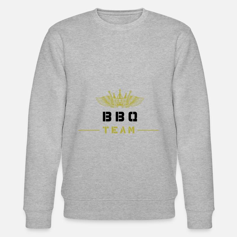 Bbq Team - Stanley/Stella Unisex Bio-Sweatshirt CHANGER  - Grau meliert