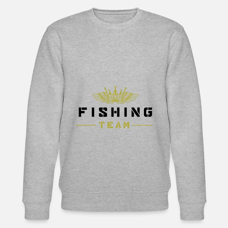 Fishing Team - Stanley/Stella Unisex Bio-Sweatshirt CHANGER  - Grau meliert
