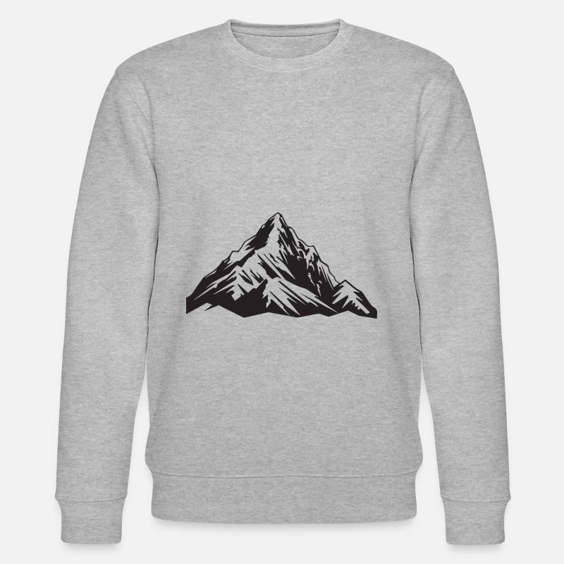 Landschaft Berge - Stanley/Stella Unisex Bio-Sweatshirt CHANGER - Grau meliert