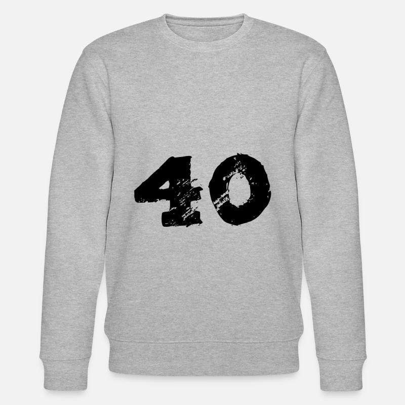 Maillot 40 numéros - Sweat bio CHANGER Stanley/Stella Unisexe - gris chiné