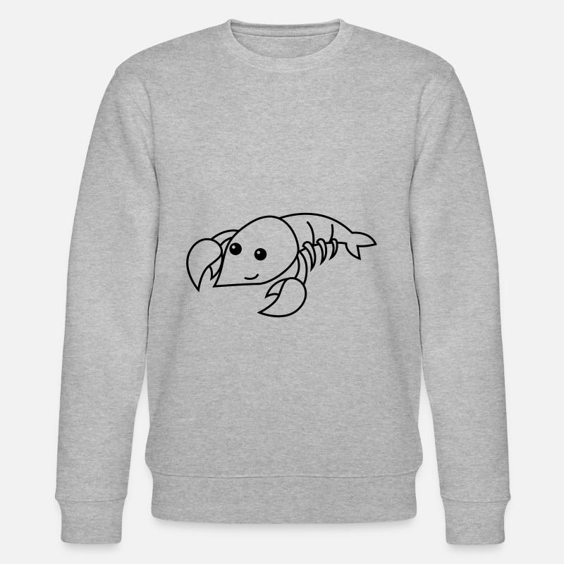 Hummer Comic Tier - Stanley/Stella Unisex Bio-Sweatshirt CHANGER  - Grau meliert