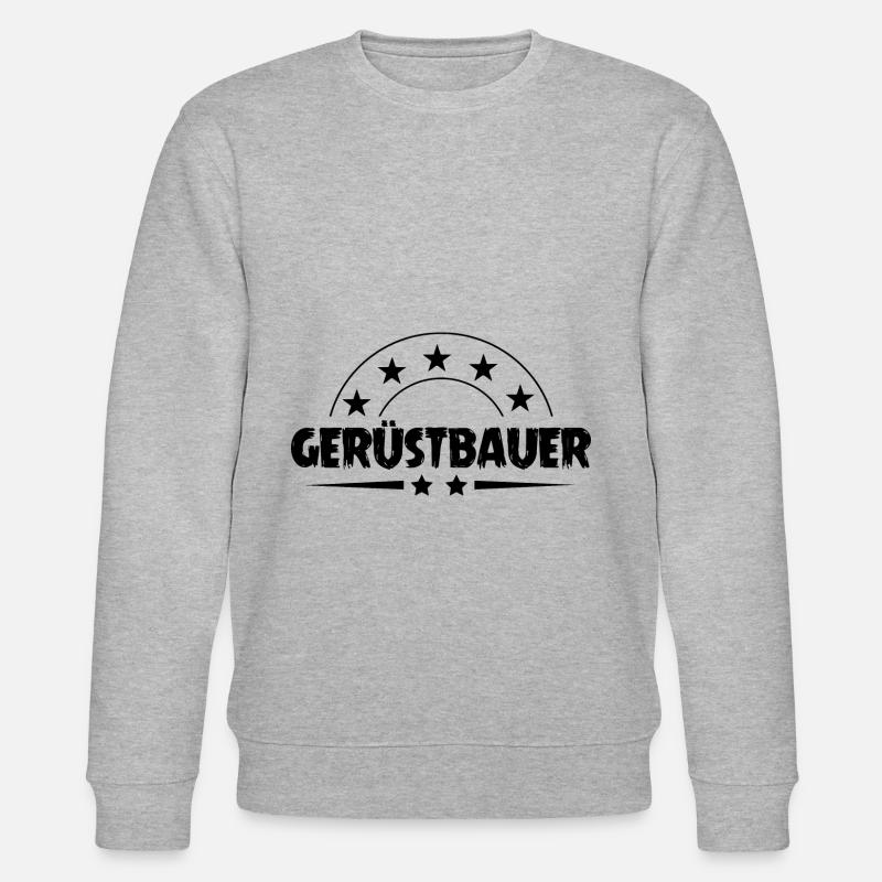 Gerüstbauer Beruf - Stanley/Stella Unisex Bio-Sweatshirt CHANGER  - Grau meliert