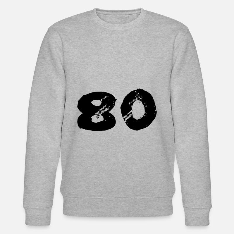 Maillot 80 numéro - Sweat bio CHANGER Stanley/Stella Unisexe - gris chiné