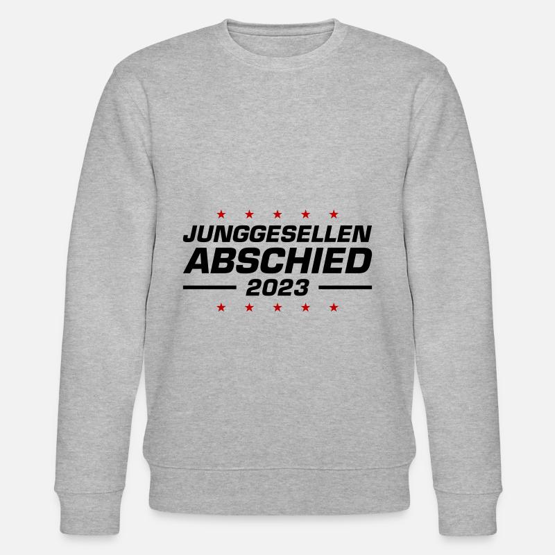 Junggesellenabschied 2023 Jga - Stanley/Stella Unisex Bio-Sweatshirt CHANGER  - Grau meliert