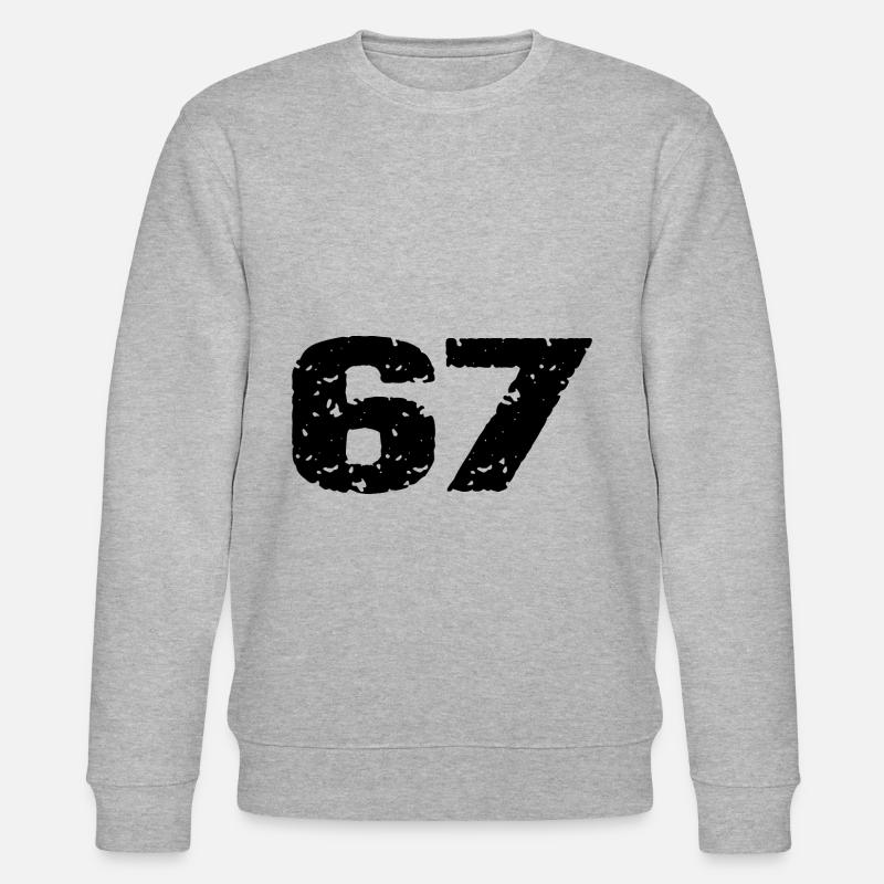 67 Maillot numéro - Sweat bio CHANGER Stanley/Stella Unisexe - gris chiné
