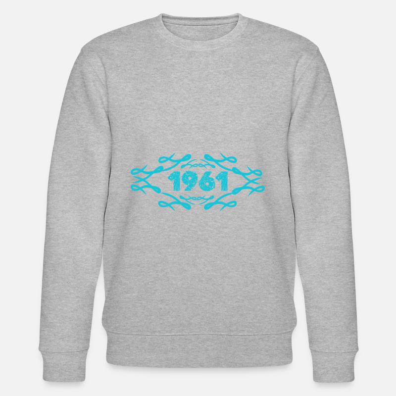 Geschenkidee 1961 - Stanley/Stella Unisex Bio-Sweatshirt CHANGER  - Grau meliert