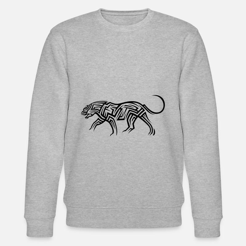 Tatouage tribal de calmar - Sweat bio CHANGER Stanley/Stella Unisexe - gris chiné