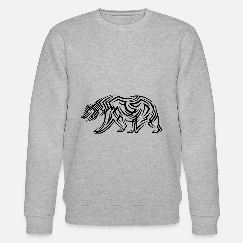 Tatouage tribal d’ours - Sweat bio CHANGER Stanley/Stella Unisexe - gris chiné