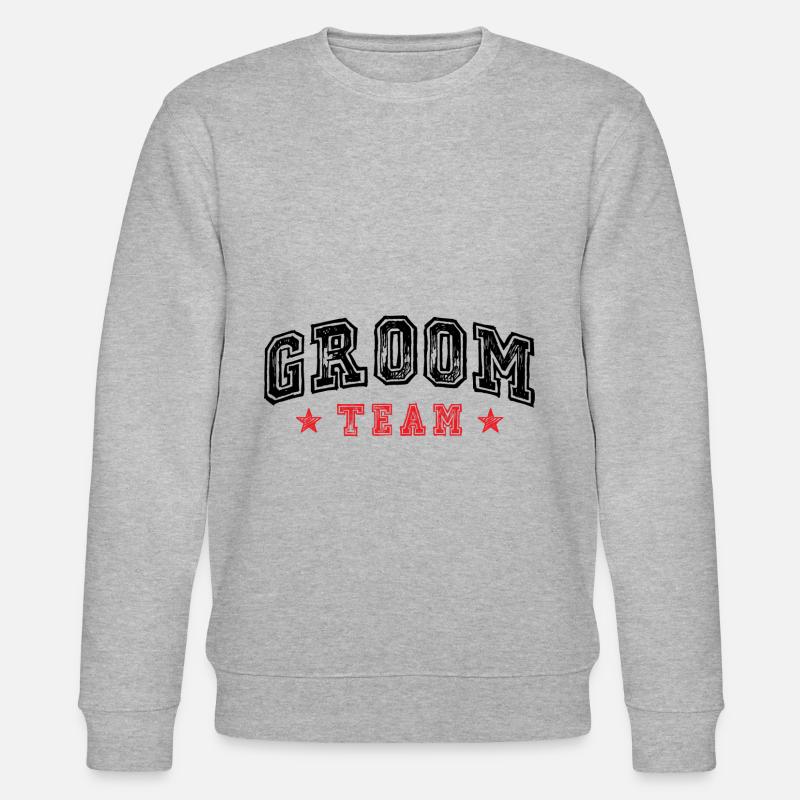 Groom Team - Stanley/Stella Unisex Bio-Sweatshirt CHANGER  - Grau meliert