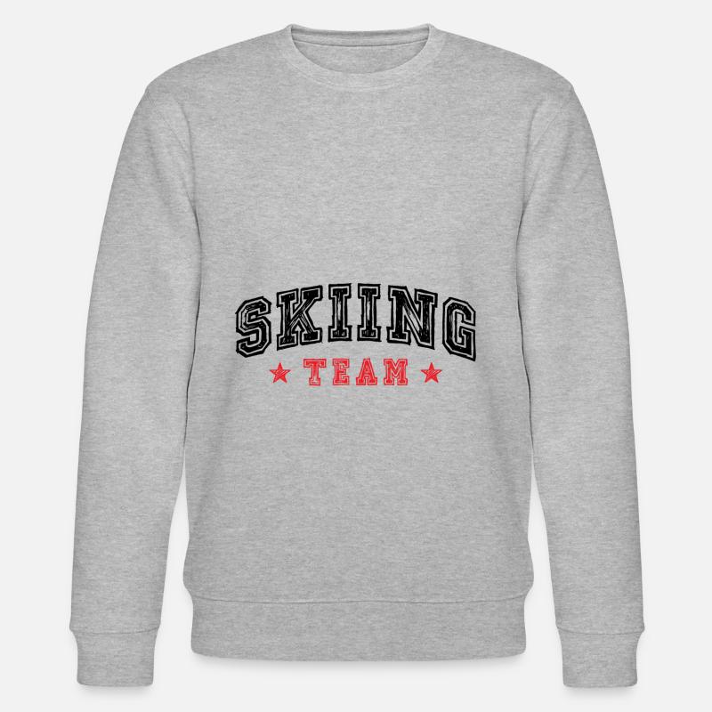 Skiing Team - Stanley/Stella Unisex Bio-Sweatshirt CHANGER  - Grau meliert