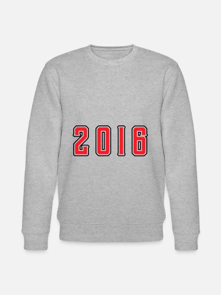 2016 year birthday - Stanley/Stella CHANGER Unisex Organic Sweatshirt - heather grey