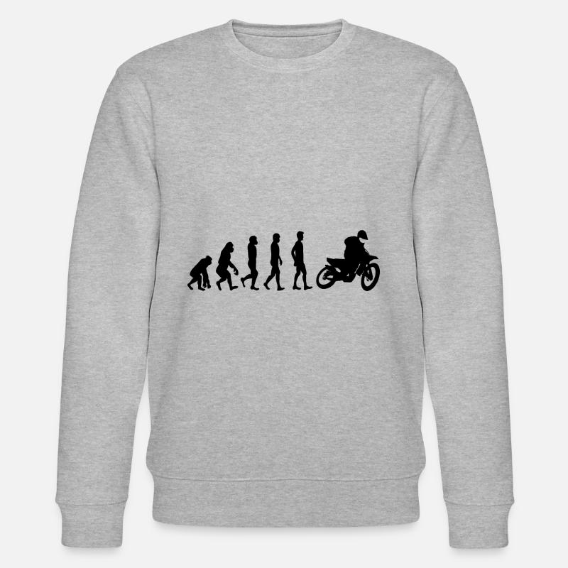 Evolution Motorrad - Stanley/Stella Unisex Bio-Sweatshirt CHANGER  - Grau meliert