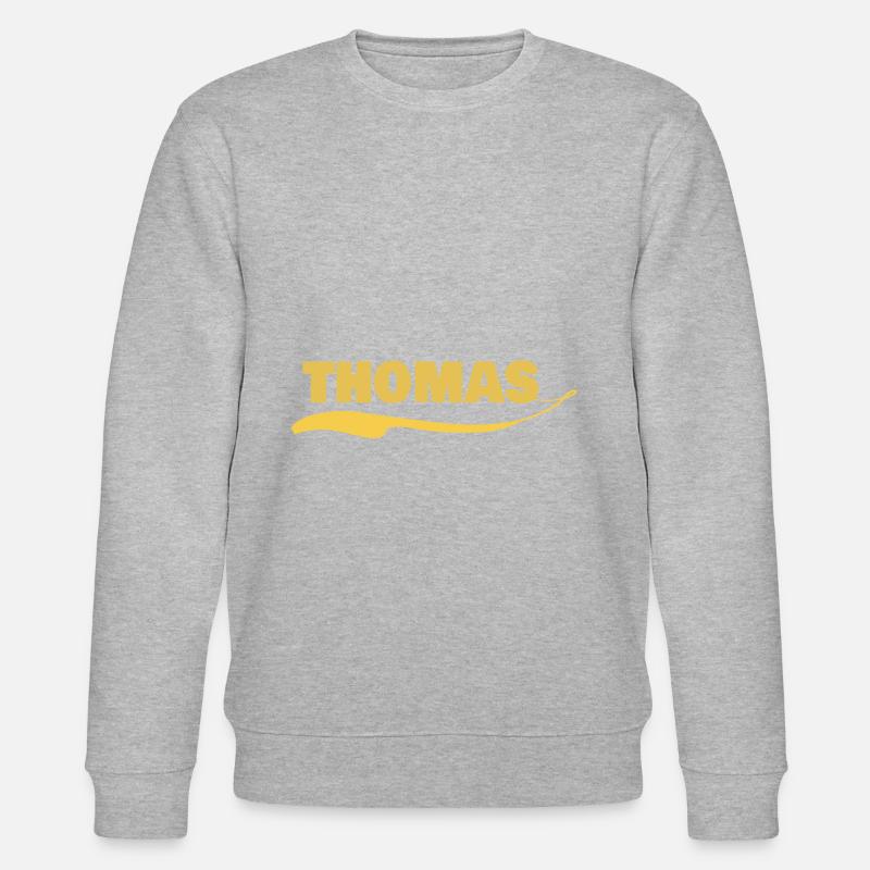 Namensschild thomas - Stanley/Stella Unisex Bio-Sweatshirt CHANGER  - Grau meliert
