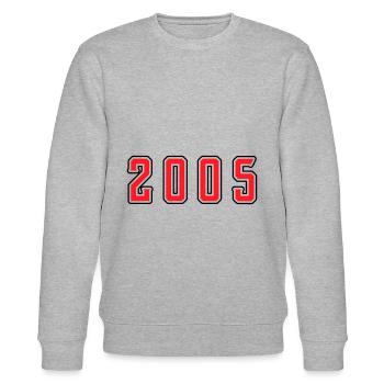2005 Jahr Geburtstag - Stanley/Stella Unisex Bio-Sweatshirt CHANGER  - Grau meliert - Vorne - Nik (191cm) & Marisol (170cm)