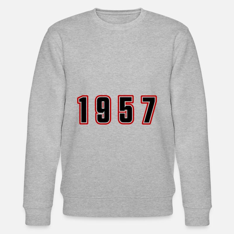 Numéro de l’année 1957 - Sweat bio CHANGER Stanley/Stella Unisexe - gris chiné