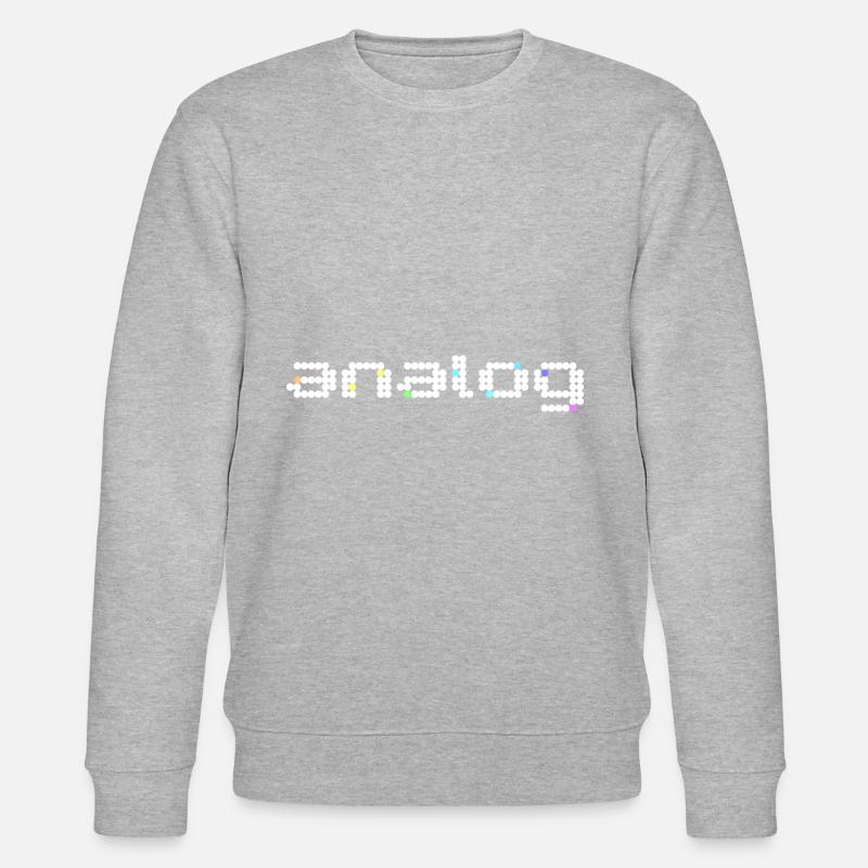analog 2 white - Stanley/Stella CHANGER Unisex Organic Sweatshirt - heather grey